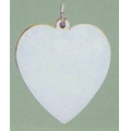 Precious Metal Heart Engravable Charm